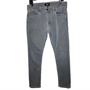 Paige Men's Lennox Slim Straight Grey Wash Size 33 Denim Jean